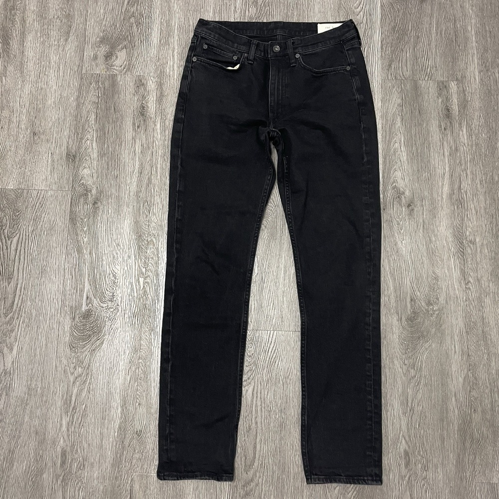 rag & bone Men's Slim Straight Jeans in Black